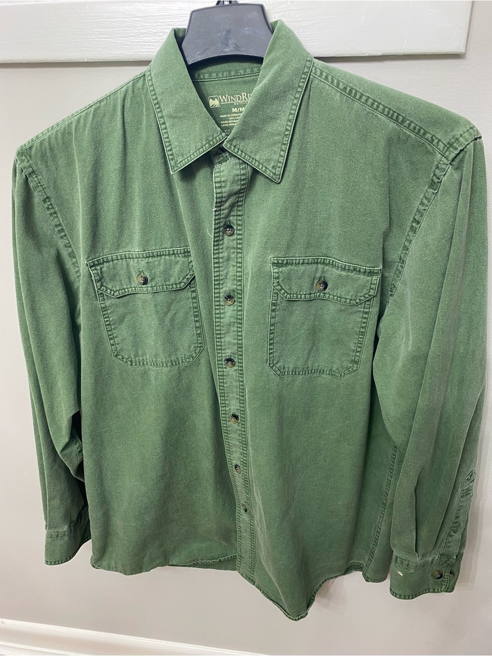 WindRiver Green Button-Up Work Shirt